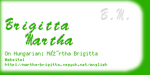 brigitta martha business card